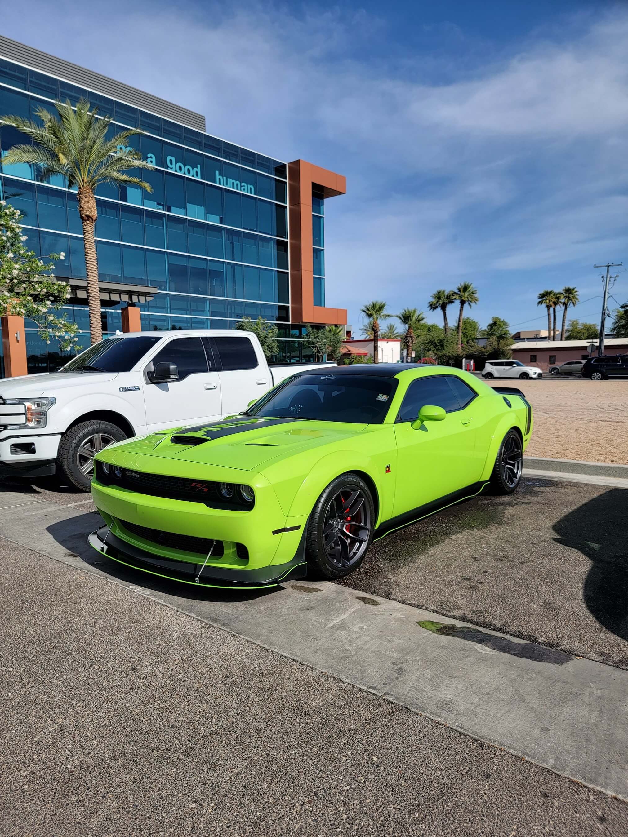 green-dodge-challenger-exterior-detailing